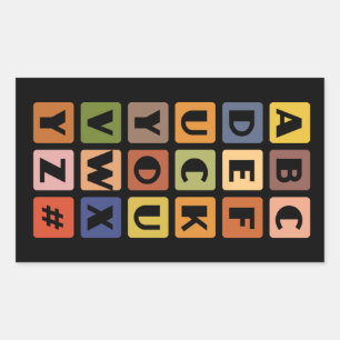 Naughty Alphabets stickers