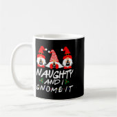 Naughty And I Gnome It Christmas Gnomes Funny Xmas Koffiemok (Links)