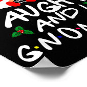 Naughty And I Gnome It Christmas Gnomes Funny Xmas Poster (Hoek)