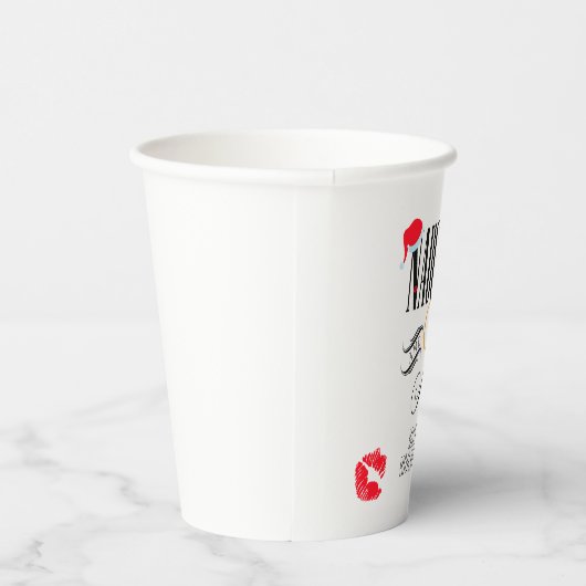 Naughty and Nice Holiday Paper Cup Papieren Bekers (Rechts)