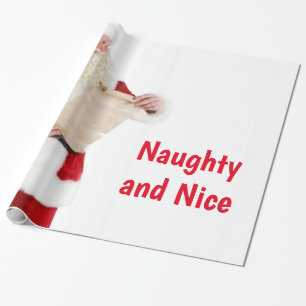 Naughty and Nice Wrapping Paper Cadeaupapier