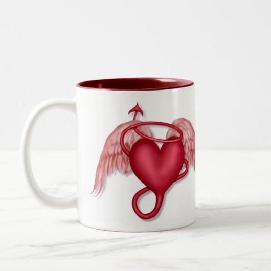 Naughty Angel Tweekleurige Koffiemok (Links)