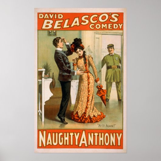 Naughty Anthony "Het weer" theaterPoster Poster (Voorkant)