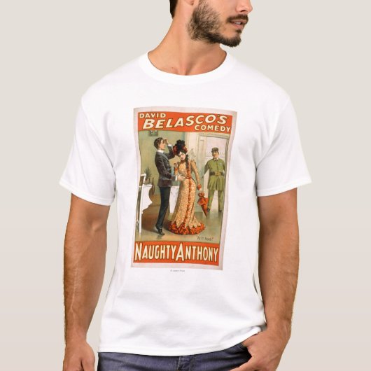 Naughty Anthony "Het weer" theaterPoster T-shirt (Voorkant)