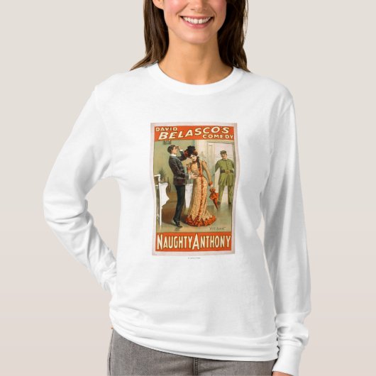 Naughty Anthony "Het weer" theaterPoster T-shirt (Voorkant)