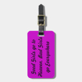 Naughty Bagagelabel (Voorkant verticaal)