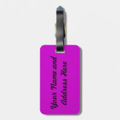 Naughty Bagagelabel (Achterkant verticaal)