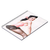 Naughty Ballerina Pin Up Notitieboek (Linkerzijde)