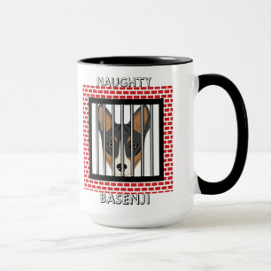 Naughty Basenji Funny Dog Mok