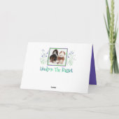 Naughty Basset Hound beroemd gemaakt door Funny Mo Kaart (Achterkant)