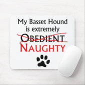 Naughty Basset Hound Muismat (Met muis)