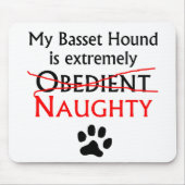 Naughty Basset Hound Muismat (Voorkant)
