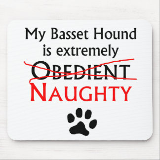 Naughty Basset Hound Muismat