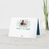 Naughty Basset Hound op Funny Dad's verjaardag Kaa Kaart (Achterkant)