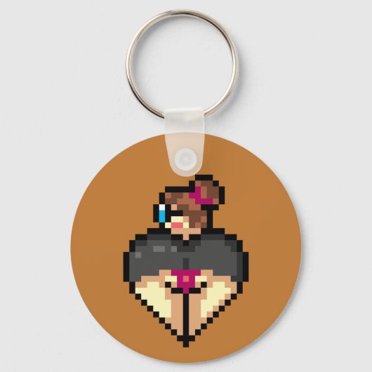 Naughty bibliothecaris Sleutelhanger (Voorkant)