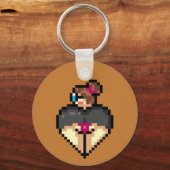 Naughty bibliothecaris Sleutelhanger (Achterkant)