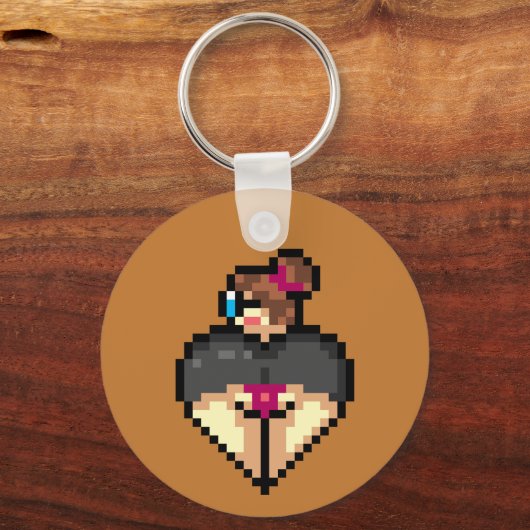 Naughty bibliothecaris Sleutelhanger (Achterkant)