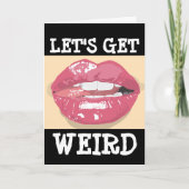 NAUGHTY BIRTHDAY KAART VOOR HEM, LATEN WE WEIRD KR (Voorkant)