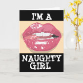 NAUGHTY BIRTHDAY LIPS KAART VOOR HUSBAND HEM (Gele Bloem)