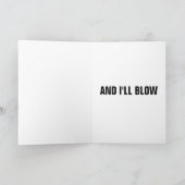 NAUGHTY BIRTHDAYS BLOW BIRTHDAY CARDS FOR HIM KAART (Binnen)