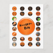 Naughty Bits Merit Badges Briefkaart (Voorkant)