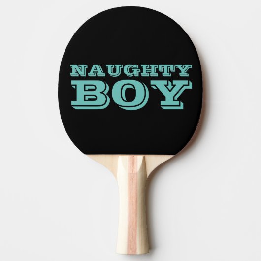 NAUGHTY BOY, Funny Ping Pong Paddles Tafeltennisbatje (Voorkant)