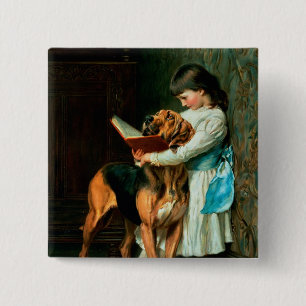 Naughty Boy of Verplichte Opleiding Vierkante Button 5,1 Cm