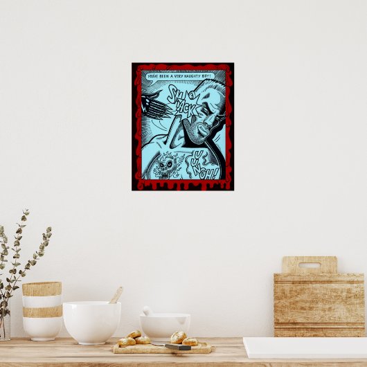 Naughty Boy Poster (Keuken)