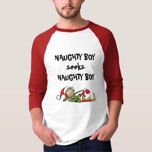 Naughty Boys Holiday Sweatshirt (Voorkant)
