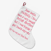 Naughty British Shorthair Grote Kerstsok (Voorkant (Hangend))