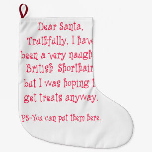 Naughty British Shorthair Grote Kerstsok