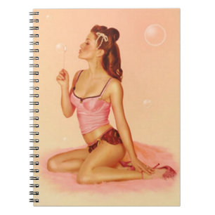  Naughty Bubble Pin Up Notitieboek