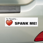 Naughty Bumpersticker (Op auto)
