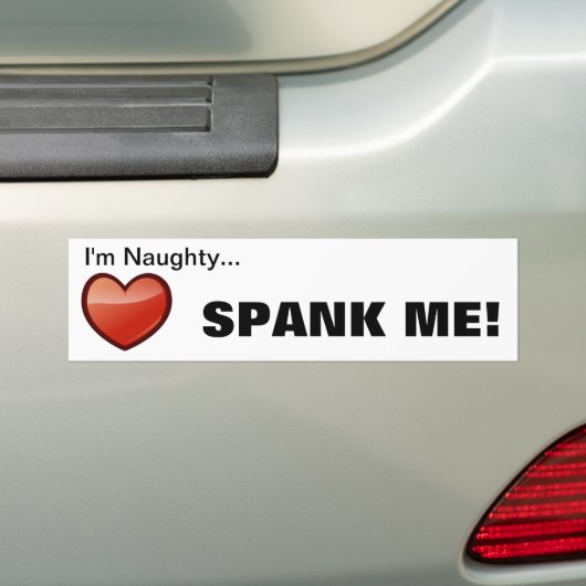 Naughty Bumpersticker (Op auto)