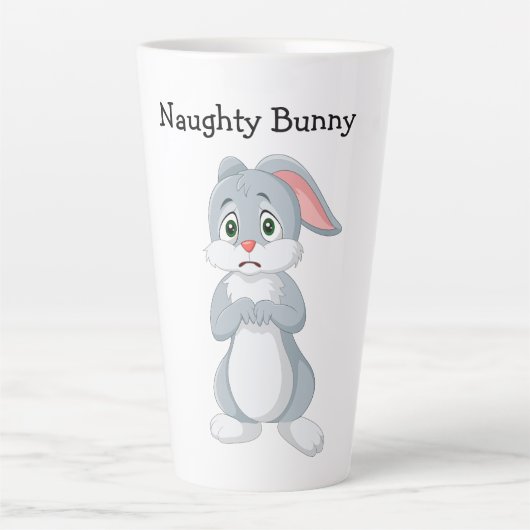 Naughty Bunny Latte Mok (Voorkant)