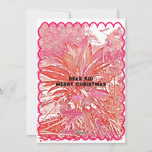 Naughty but Good Kind Santa's Wish List Kerstmis Feestdagenkaart (Achterkant)