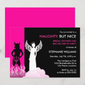 Naughty but Nice Bachelorette Party Kaart (Voorkant / Achterkant)