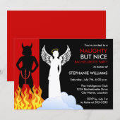 Naughty but Nice Bachelorette Party Kaart (Voorkant / Achterkant)