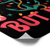 Naughty But Nice Funny Nautical Christmas Pun Joke Poster (Hoek)