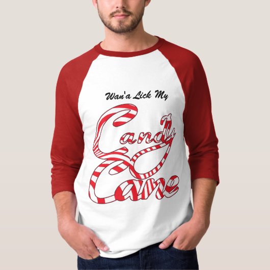 Naughty Candy Cane Holiday Sweatshirt (Voorkant)
