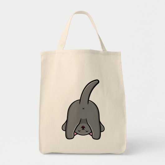 NAUGHTY CAT BACK DESIGN TOTE BAG (Voorkant)