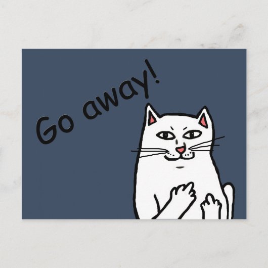 Naughty Cat Briefkaart (Voorkant)