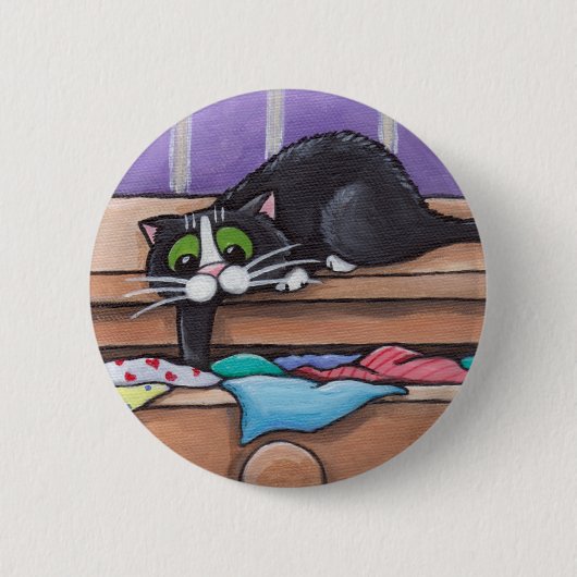Naughty Cat Button (Voorkant)