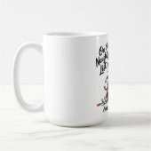 Naughty Cat Christmas Mug – Funny Santa Hat  Koffiemok (Links)