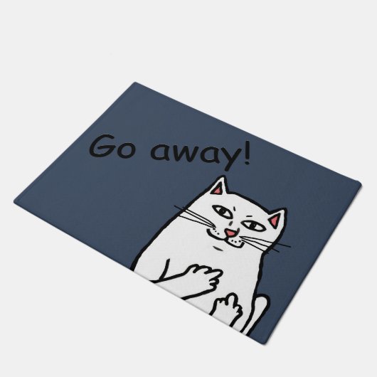 Naughty Cat Deurmat (Schuin)