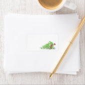 Naughty Cat Kerstmis Envelope Labels (Insitu)