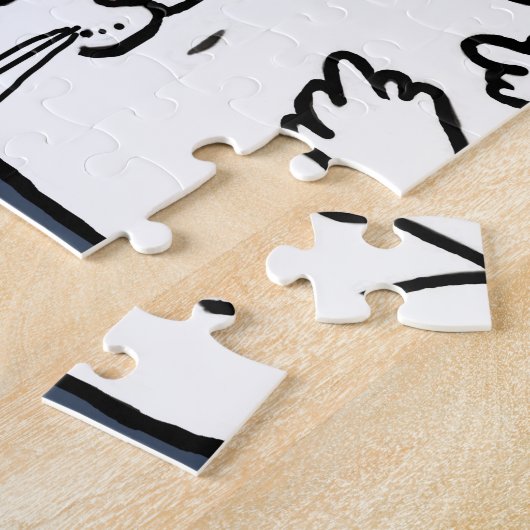 Naughty Cat Legpuzzel (Zijkant)