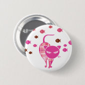 Naughty Cat Ronde Button 5,7 Cm (Voorkant /achterkant)