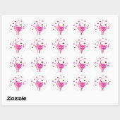 Naughty Cat Ronde Sticker (Vel)