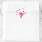Naughty Cat Ronde Sticker (Tas)